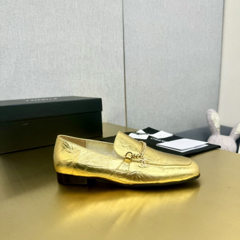 Ch*el leather shoes